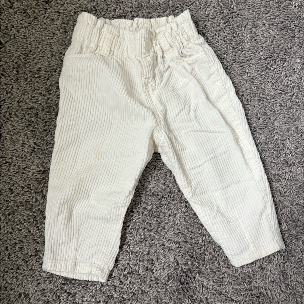 H&M Kids Ivory Corduroy Trousers